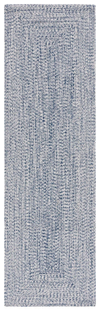 Dark Blue & Ivory Hand Woven Area Rug - Real Life Co