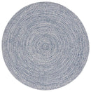 Dark Blue & Ivory Hand Woven Area Rug - Real Life Co