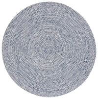 Dark Blue & Ivory Hand Woven Area Rug - Real Life Co
