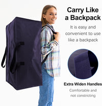 Extra Large Moving Bags W/Backpack Straps - Real Life Co