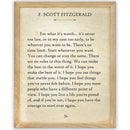 F. Scott Fitzgerald Quotes Wall Art - For What It'S Worth 11x14 - Real Life Co