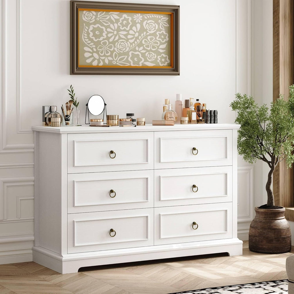 Farmhouse 6 Drawer Dresser