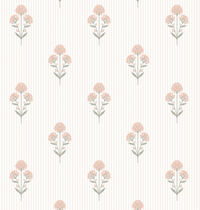 Floral and Striped Peel & Stick Wallpaper - Real Life Co