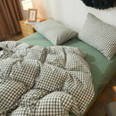 Gingham Cotton Duvet Cover Set - Real Life Co