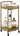 Gold Rolling Bar Cart ters, Serving Bar Trolley for Home Kitchen,Living Room,Christmas,New Year - Real Life Co