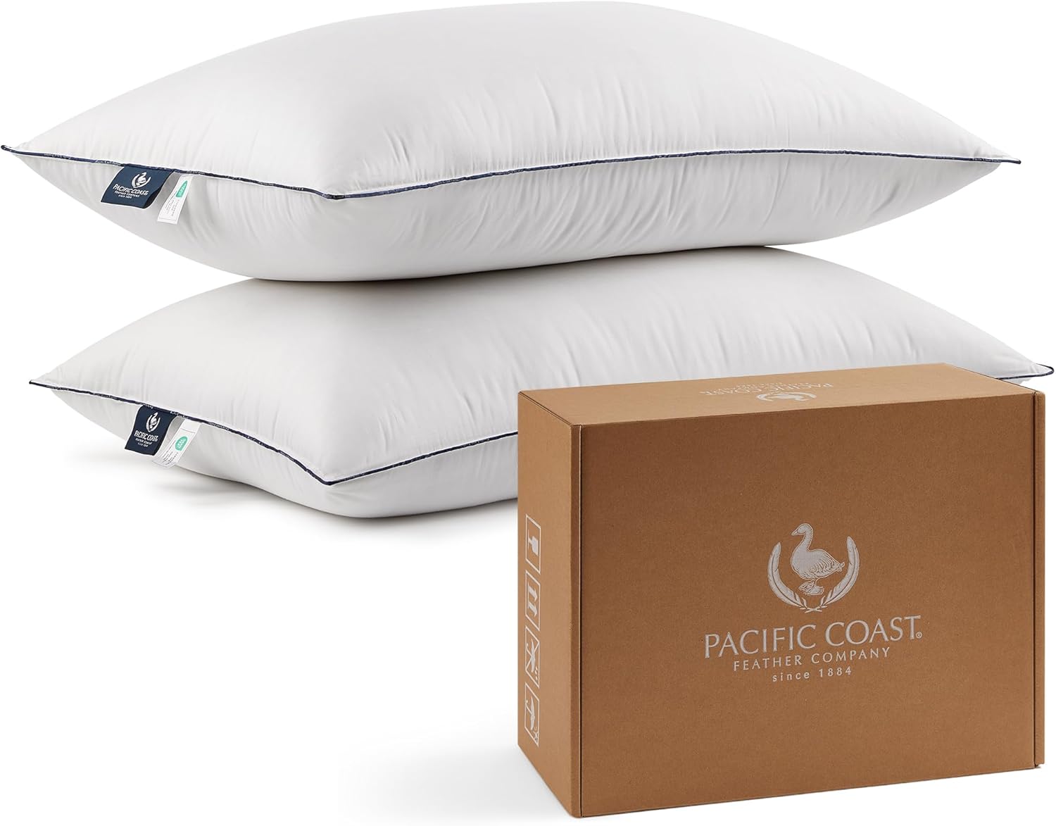 Goose Feather and down Hotel Pillows set of 2