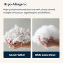 Goose Feather and down Hotel Pillows set of 2 - Real Life Co