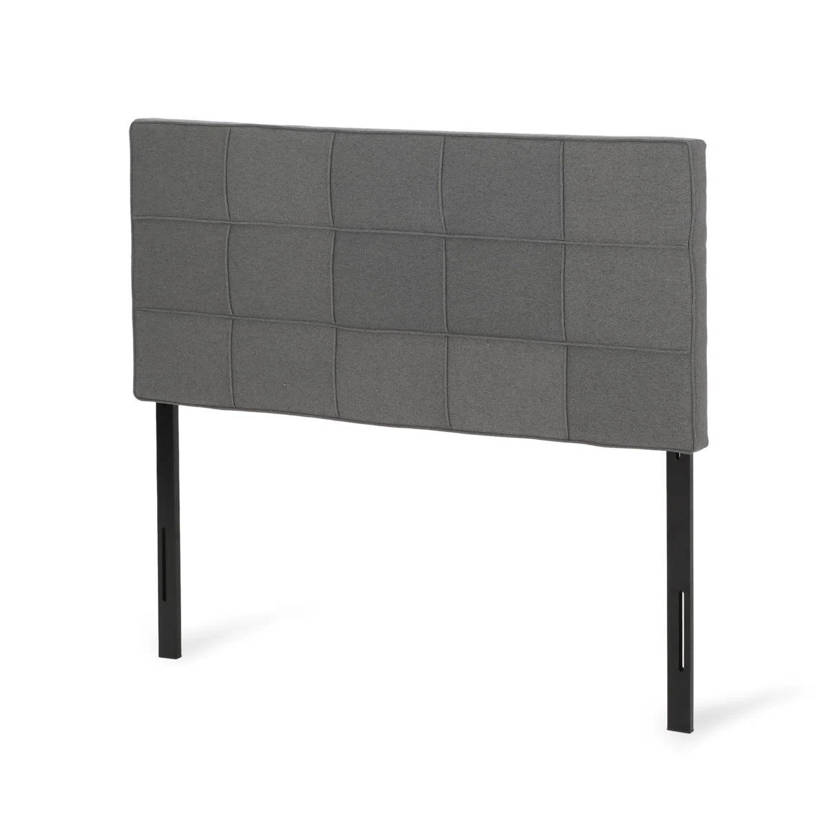 Gray Woven Upholstered Headboard - Real Life Co