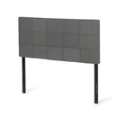 Gray Woven Upholstered Headboard - Real Life Co