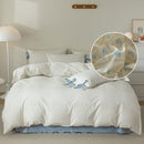Harlow Blue Floral Duvet Cover Set - Real Life Co