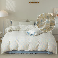 Harlow Blue Floral Duvet Cover Set - Real Life Co