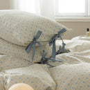 Harlow Blue Floral Duvet Cover Set - Real Life Co