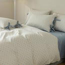 Harlow Blue Floral Duvet Cover Set - Real Life Co