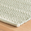 Herringbone Handwoven Cotton Rug | Ocean - Real Life Co