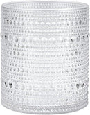 Hobnail Plastic Beverage Cocktail Glass 4 Pack, 10.5 Ounce - Real Life Co