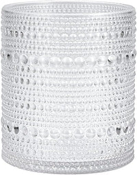 Hobnail Plastic Beverage Cocktail Glass 4 Pack, 10.5 Ounce - Real Life Co