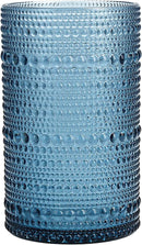 Hobnail Plastic Beverage Cocktail Glass 4 Pack, 10.5 Ounce - Real Life Co