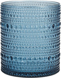 Hobnail Plastic Beverage Cocktail Glass 4 Pack, 10.5 Ounce - Real Life Co