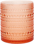 Hobnail Plastic Beverage Cocktail Glass 4 Pack, 10.5 Ounce - Real Life Co