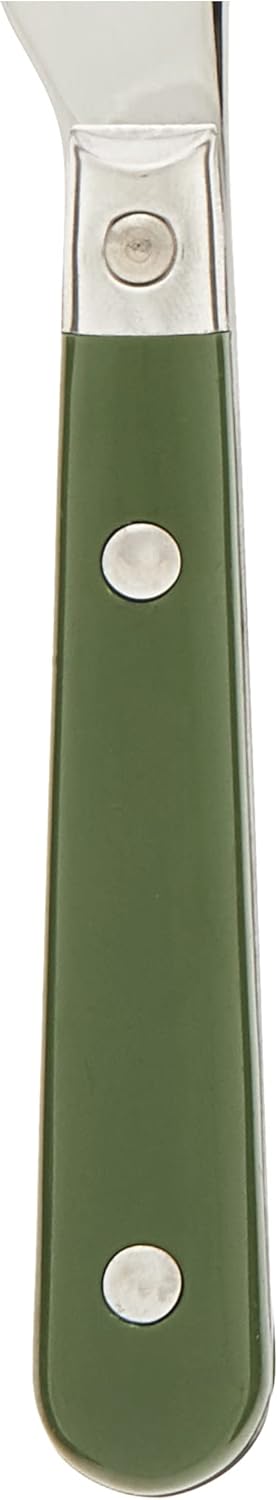 International Le Prix Stainless Steel Dishwasher - Safe 30Piece Flatware Set, Service for 6, Moss Green, (22713) - Real Life Co