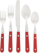 International Le Prix Stainless Steel Dishwasher - Safe 30Piece Flatware Set, Service for 6, Moss Green, (22713) - Real Life Co