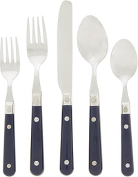 International Le Prix Stainless Steel Dishwasher - Safe 30Piece Flatware Set, Service for 6, Moss Green, (22713) - Real Life Co