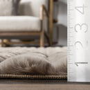 Ivana Plush Cloud Washable Rug | Taupe - Real Life Co