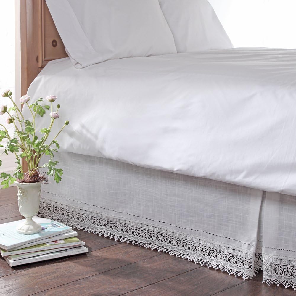 Ivory Lace Bedskirt