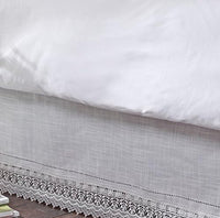 Ivory Lace Bedskirt - Real Life Co