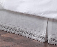 Ivory Lace Bedskirt - Real Life Co