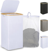 Laundry Hamper with Lid & removable bag - Real Life Co