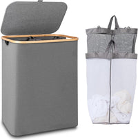 Laundry Hamper with Lid & removable bag - Real Life Co