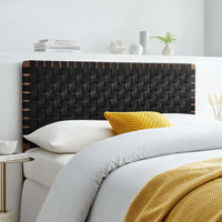 Leather Weave Headboard - Real Life Co