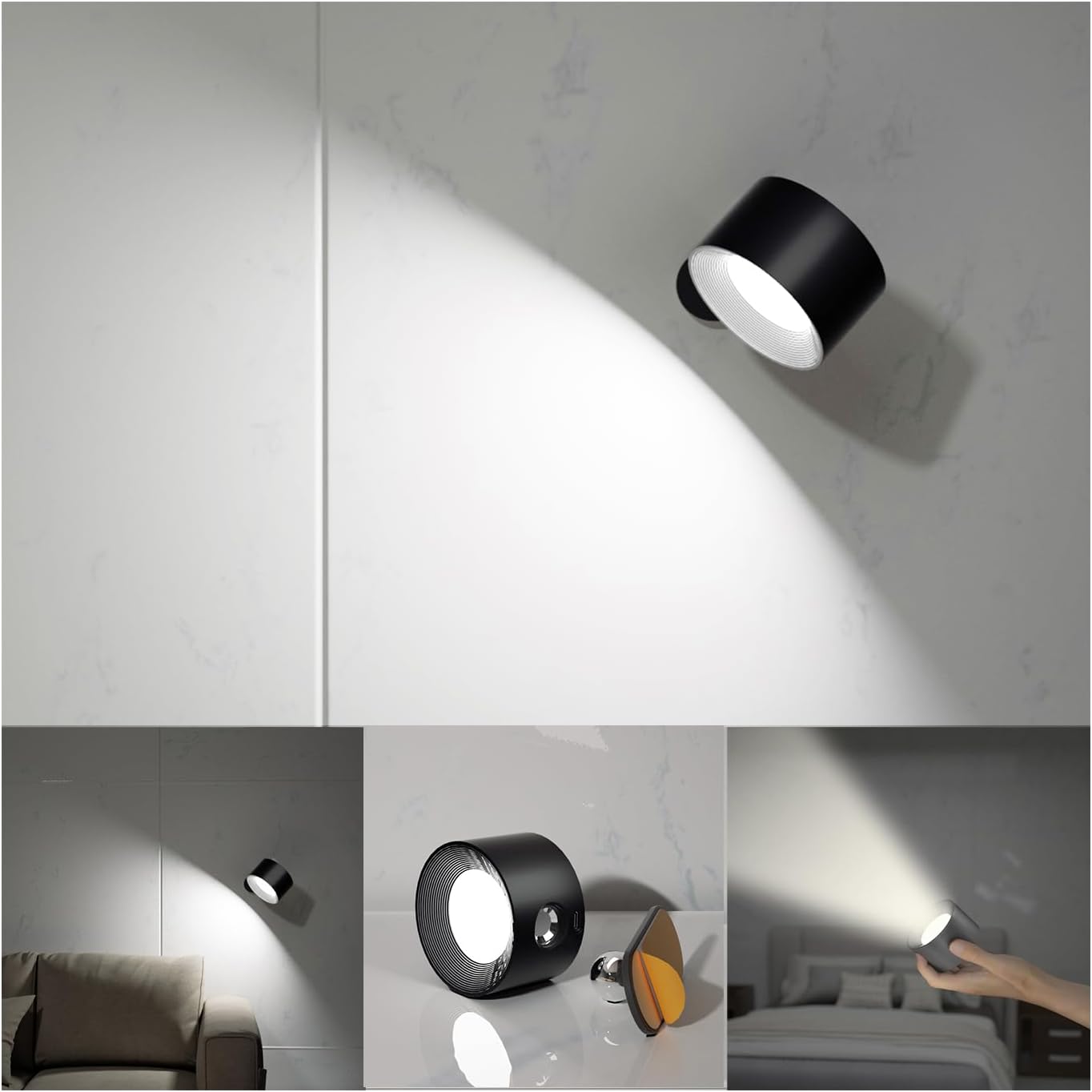 LED Stick On Wall Sconces