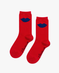 Lips Cashmere Crew Socks by Clare V. - Real Life Co.
