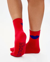 Lips Cashmere Crew Socks by Clare V. - Real Life Co.