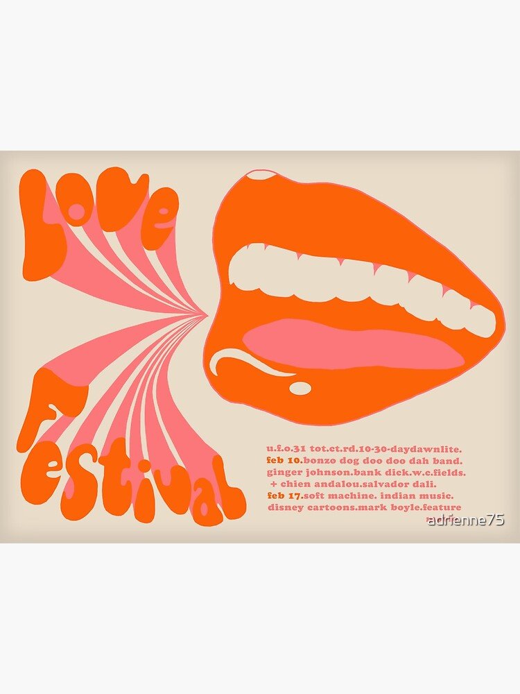 London Love Festival Poster 1960S Print