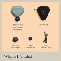 Mini (2Nd Generation) by Therabody - Handheld Electric Massage Gun - Compact Deep Tissue Treatment for Any Athlete on the Go - Portable Percussion Massager with Quietforce Technology (Green) - Real Life Co