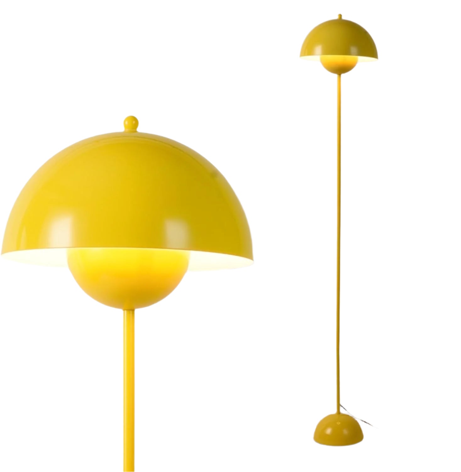 Modern Floor Lamp for Living Room, Industrial Tall Standing Lamp for Bedroom, Metal Shade Reflecting Light Reading Floor Lamp for Office, Nursery Room, Corner(Dark Red) - Real Life Co