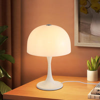 Modern Sleek Table Lamp Milky White Acrylic Shade - Real Life Co