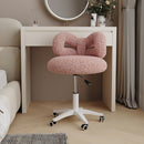 Modern Teddy Velvet Vanity Chair with Back - Real Life Co