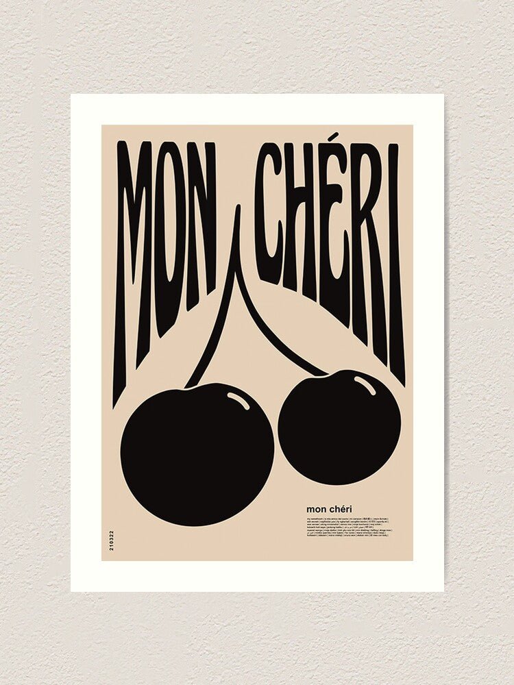 Mon Cheri Art Print