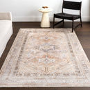 Neriah Medallion Washable Rug - Real Life Co