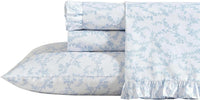Percale French Girl Floral Sheets - Real Life Co