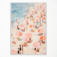 Pink Coastal Canvas Wall Art - Real Life Co