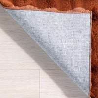 Plush Cloud Washable Rug in Brick - Real Life Co