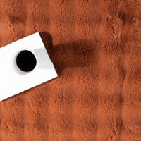 Plush Cloud Washable Rug in Brick - Real Life Co