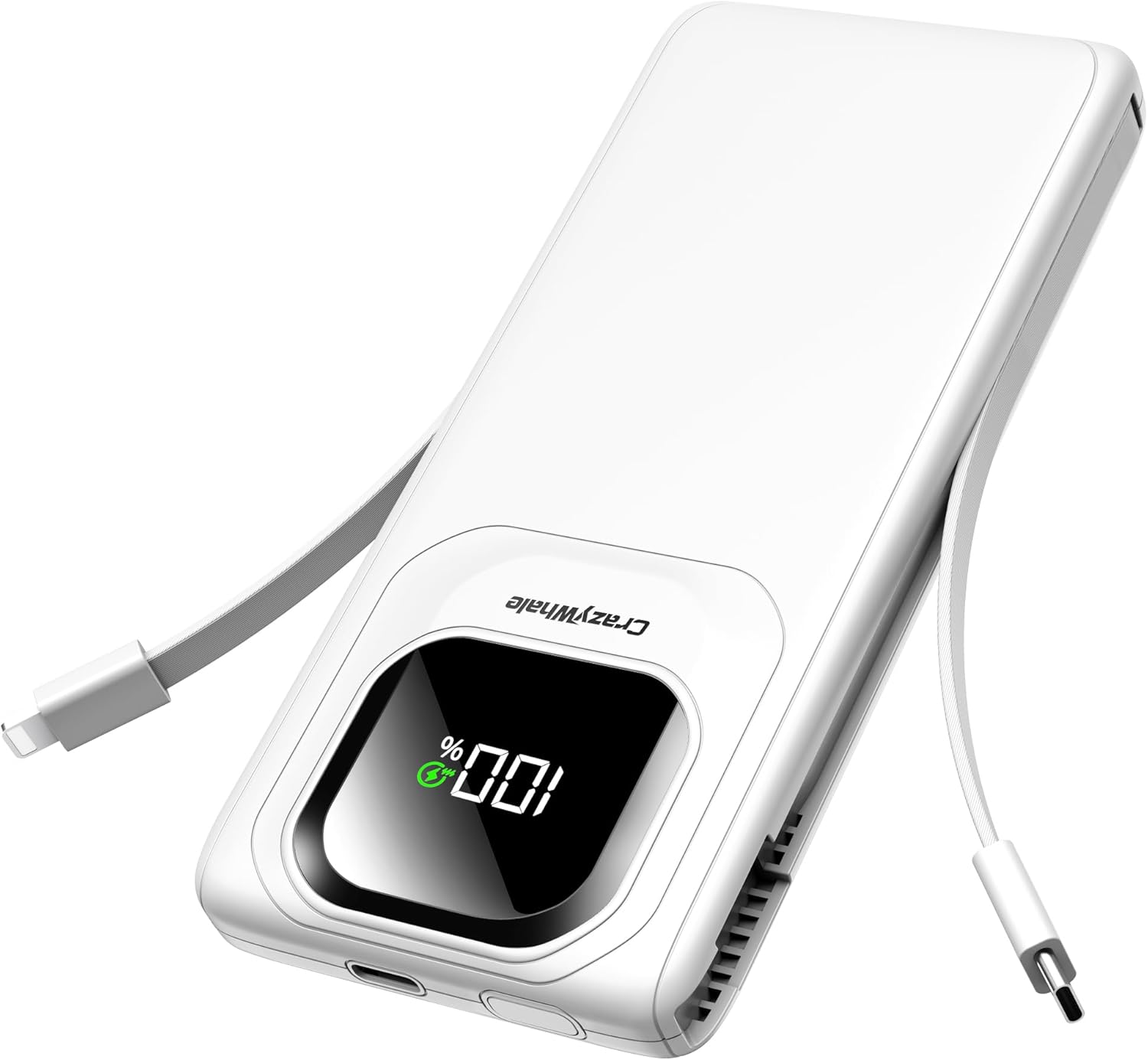Portable Charger with Built - In Cables - Real Life Co.