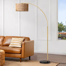 Rattan Arched Dimmable Floor Lamp - Real Life Co