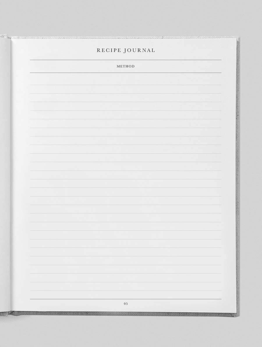 Recipes Journal. Olive - Real Life Co.